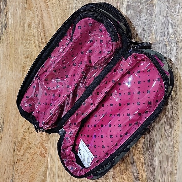 Lug Stacked and Lined Cosmetic Case | Double Decker | Camo Orchid - Picture 9 of 10